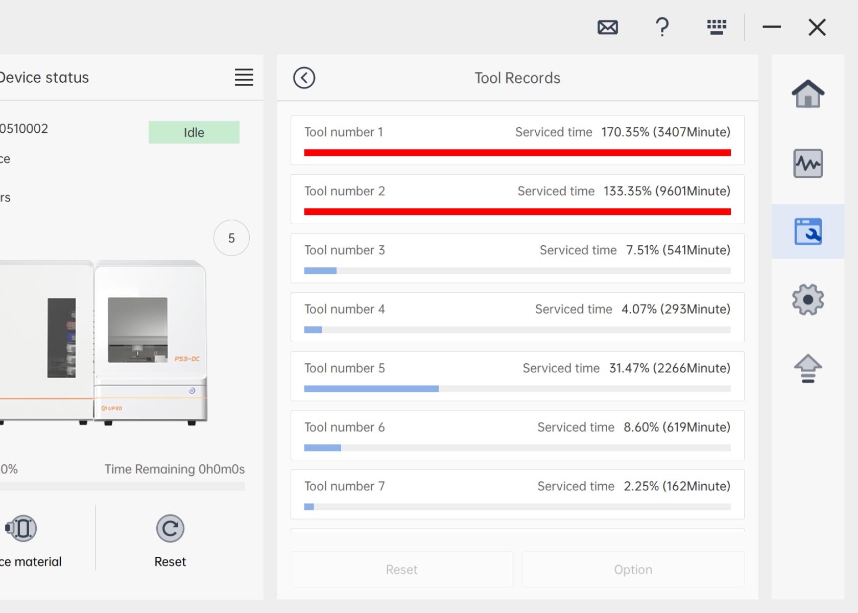 Tool Life Monitoring